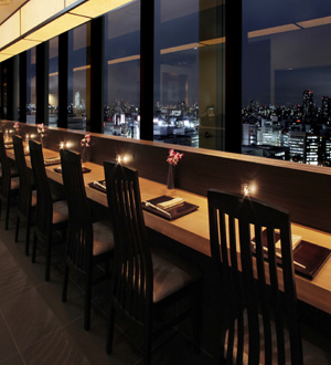 京都岡崎 美先 新宿店 和食（寿司） 夜景が見えるレストラン