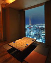 月の蔵　京のくいしんぼ　新宿センタービル53F 画像4 夜景が見えるレストラン